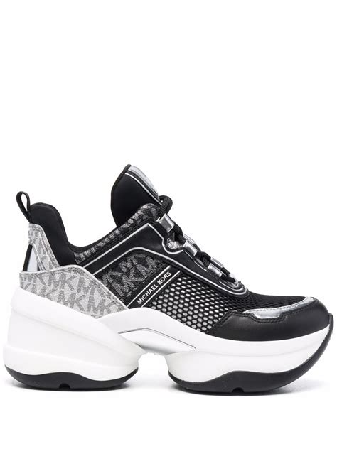 michael michael kors olympia trainer black|Michael Kors olympia extreme sneakers.